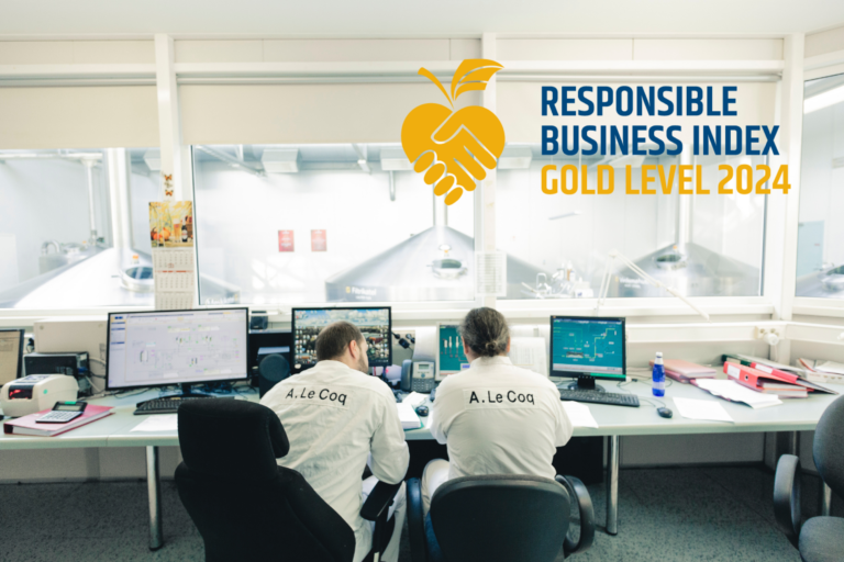 A. Le Coq Earns Gold Level in Responsible Business Index