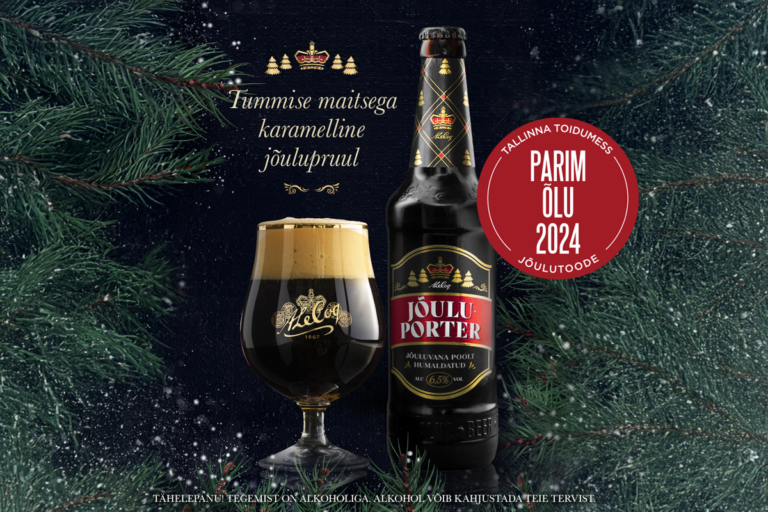 The title of Best Christmas Beer was won by A. Le Coq’s Christmas Porter