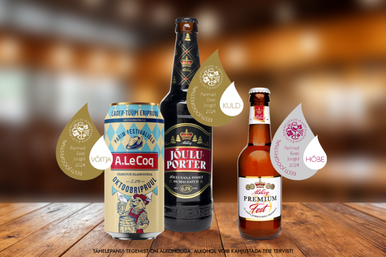 The Estonia’s Best Beverage competition brought high recognition to A. Le Coq’s products!